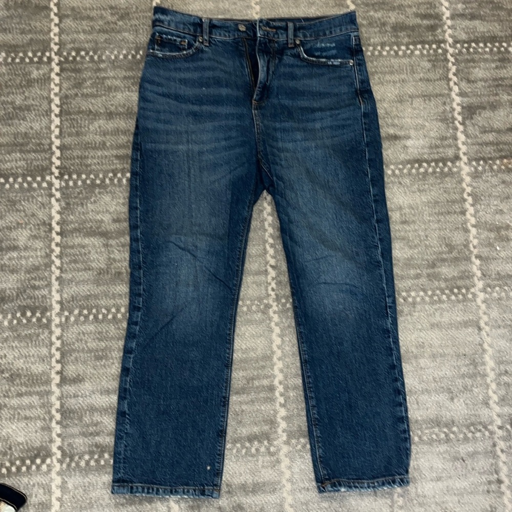 Loft straight crop jeans size 2 petite